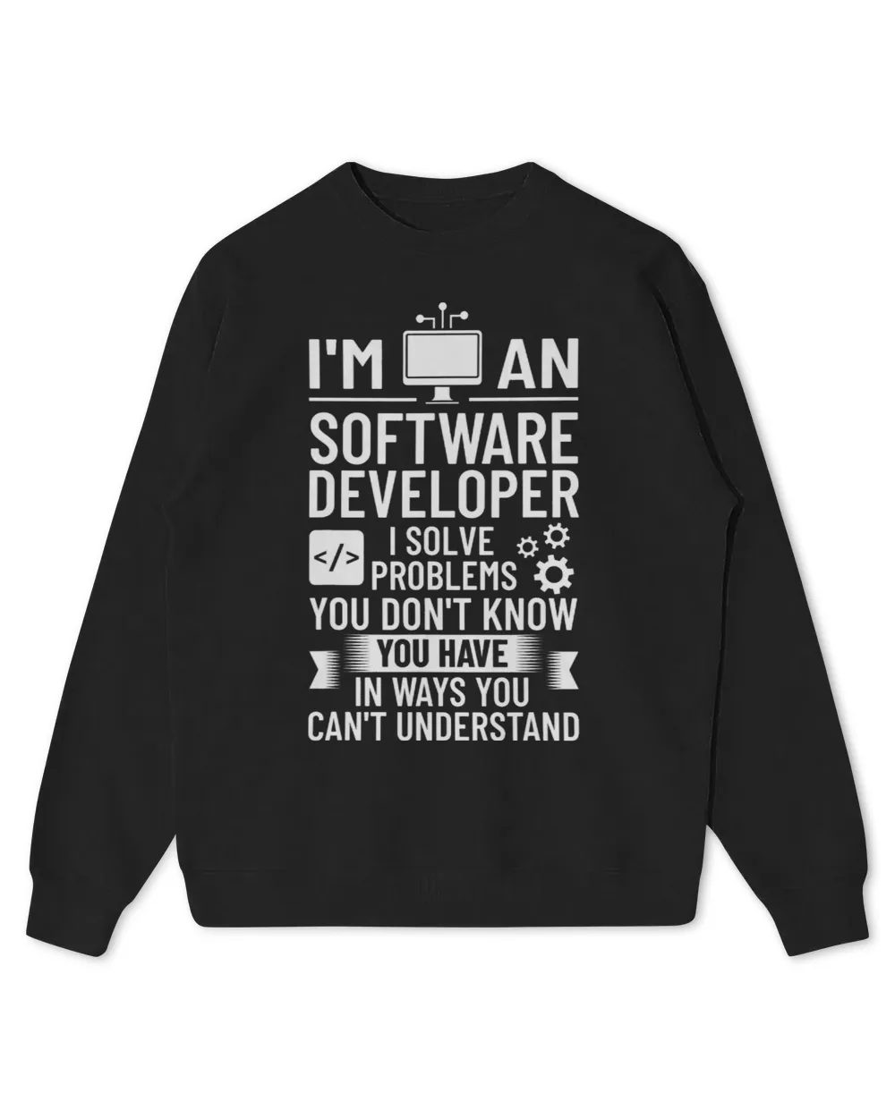 Software Development Engineer Developer Manager Process Kids Standard Sweatshirt black xs