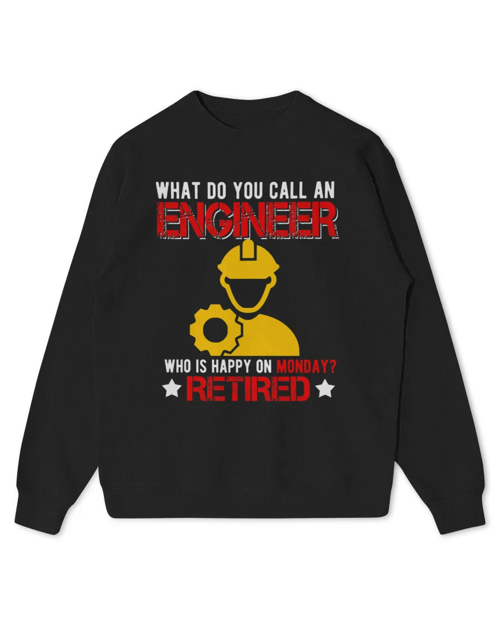 Vintage Happy Retired Engineer Funny Retirement Family Lover