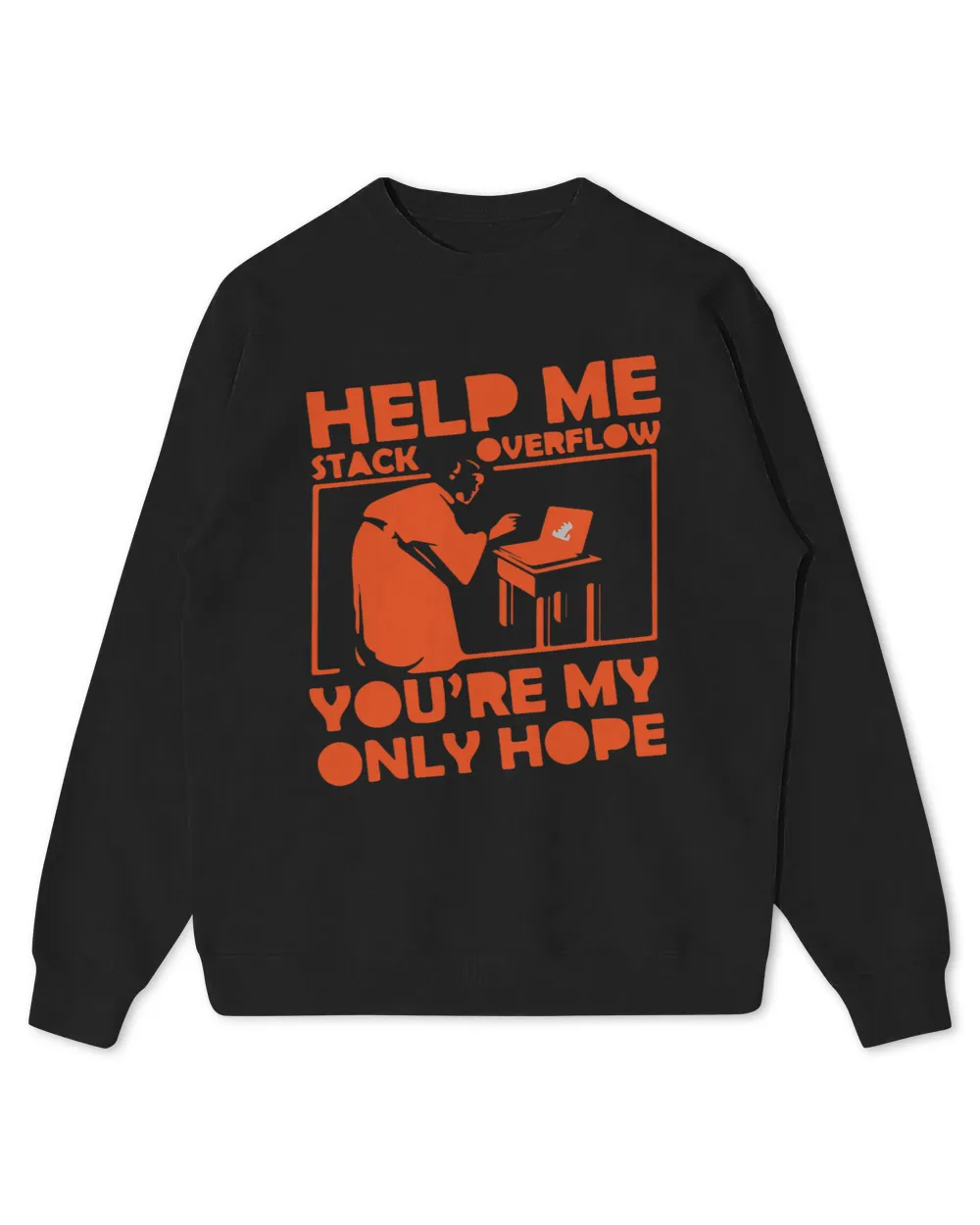 Programmer help me stack overflow Kids Standard Sweatshirt black xs