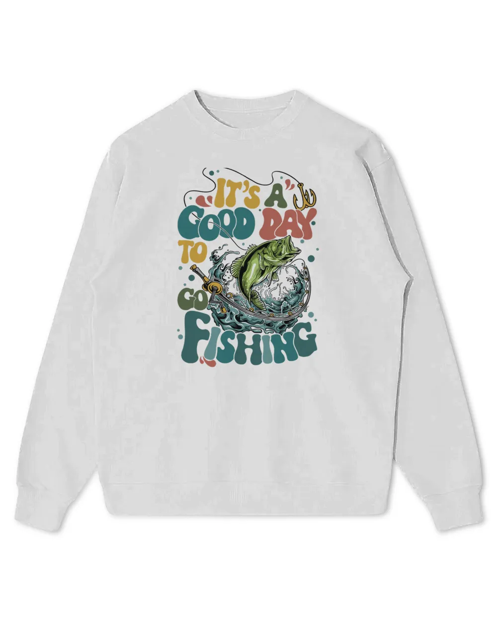 It's A Good Day To Go Fishing Sweatshirt, Hoodies, Tote Bag, Canvas Kids Standard Sweatshirt white xs