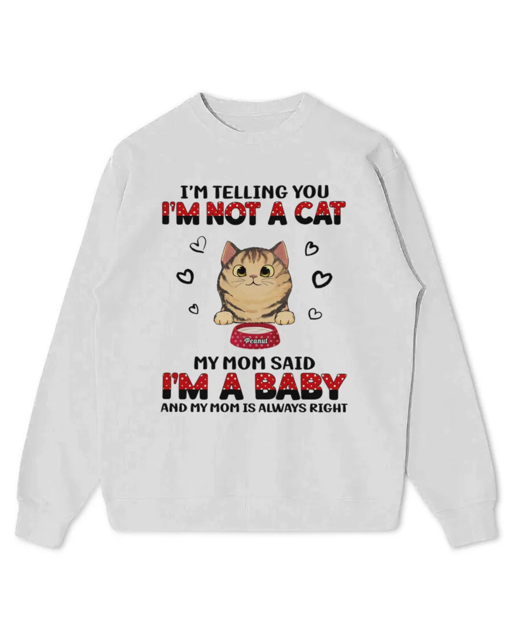 Baby Cats Polka Dot Cat Mom Personalized Shirt QTCAT100123A1