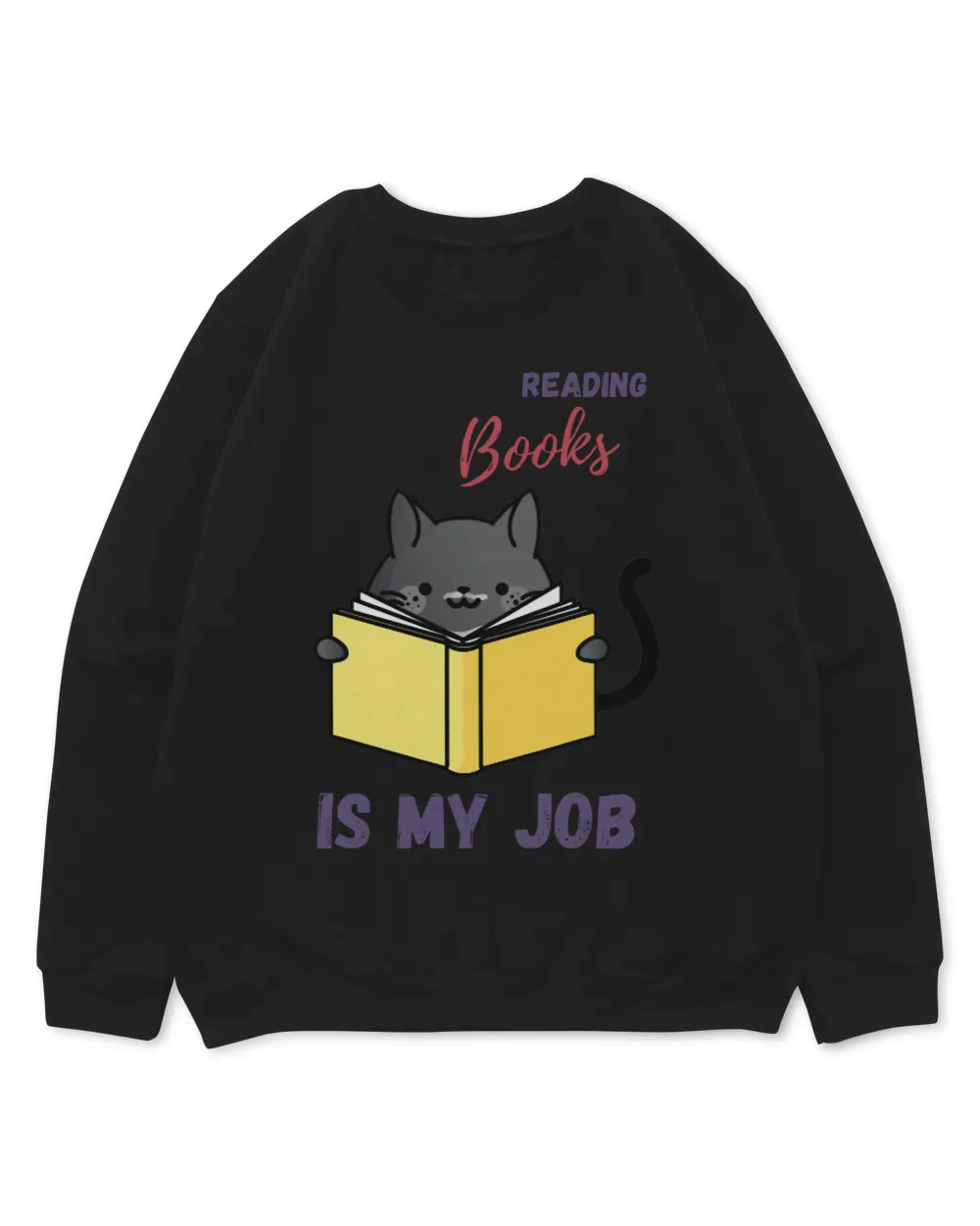 Librarian Cat with Book 2Reading Books is my Job