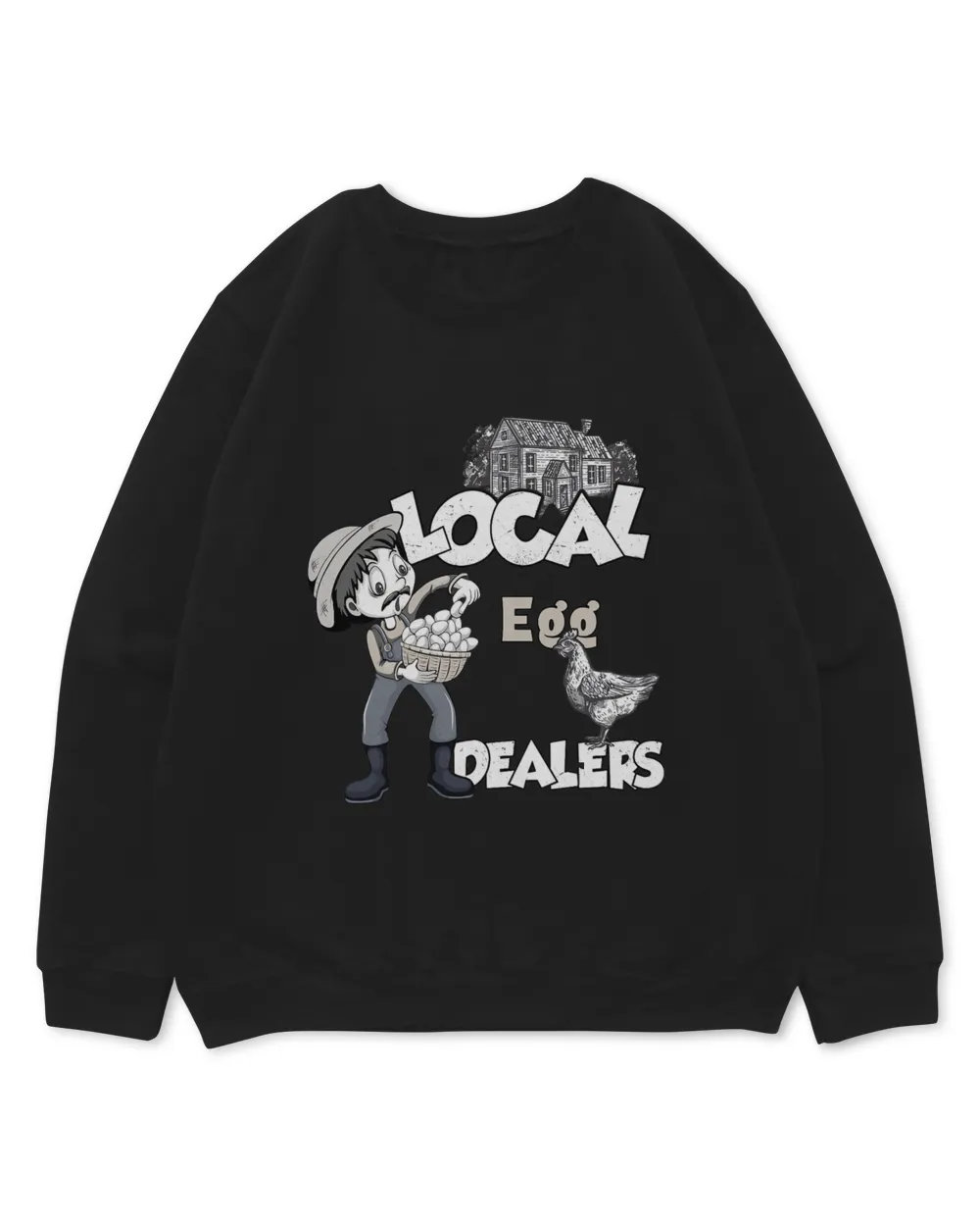 Local Egg Dealer Funny Costume Chicken Lover Farm Farmer