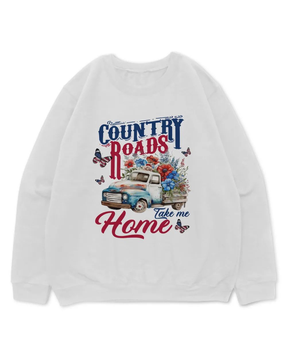 Truck Country Roads Take Flower