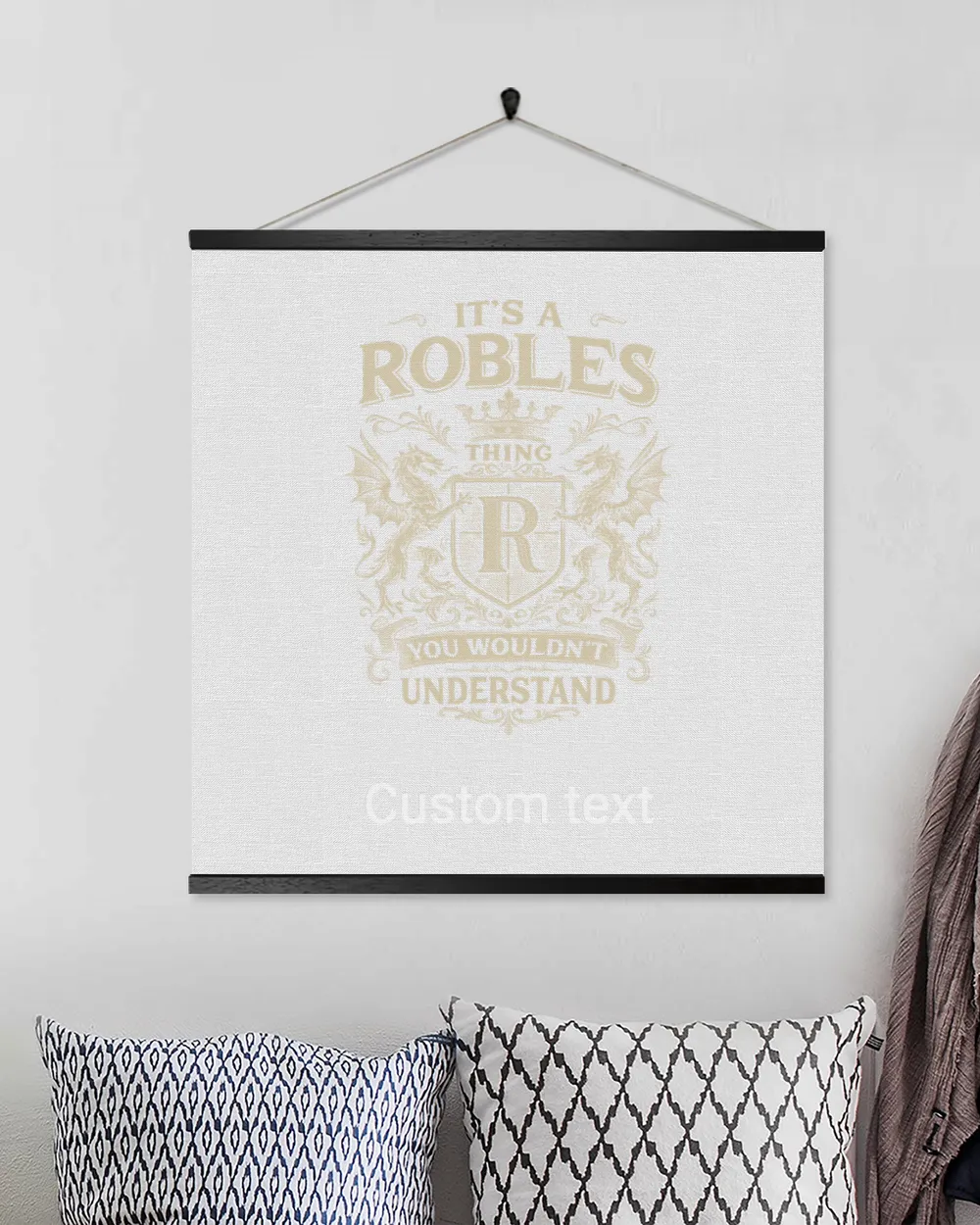 Test custom text canvas - blanket mh
