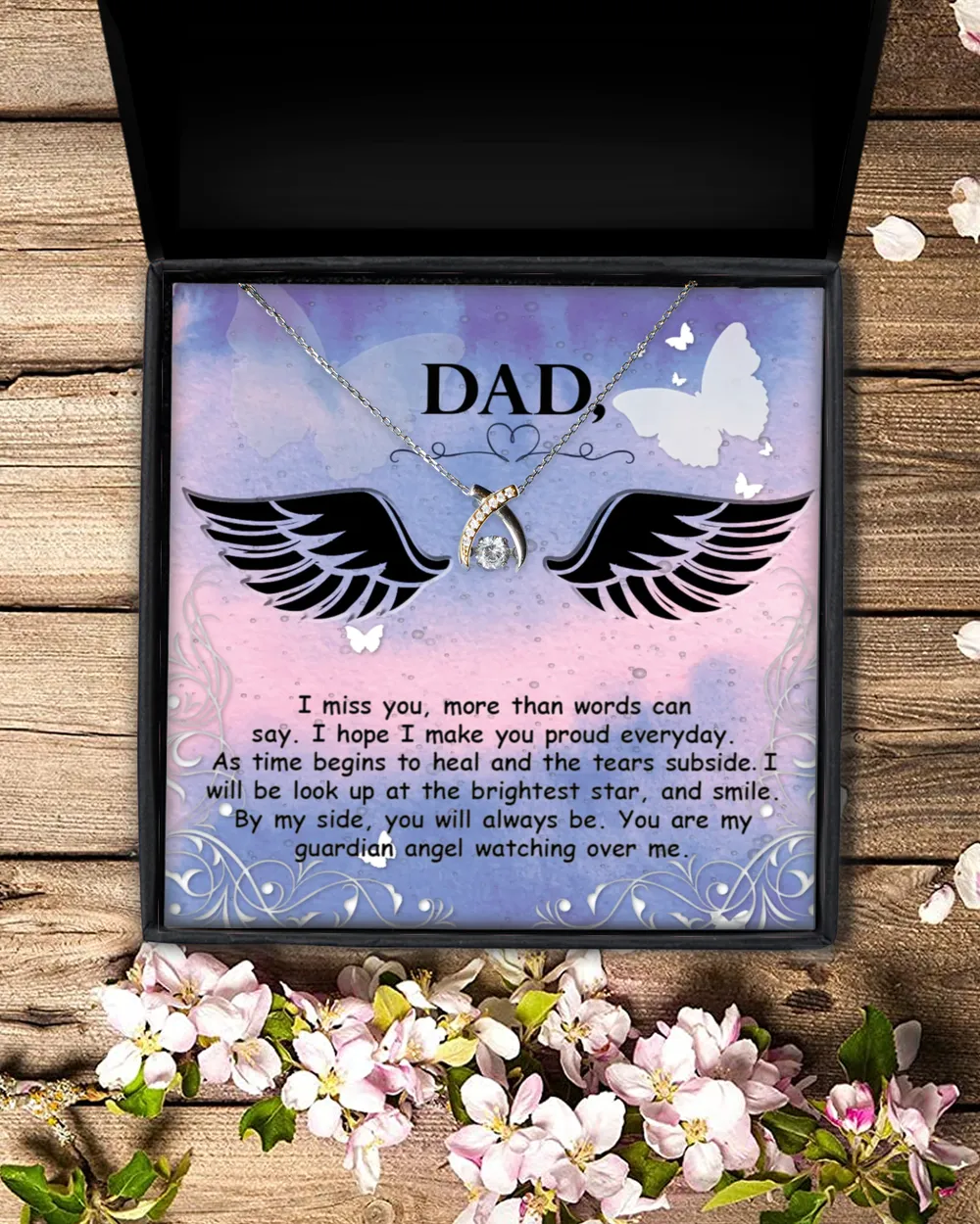 I miss you more than - dad