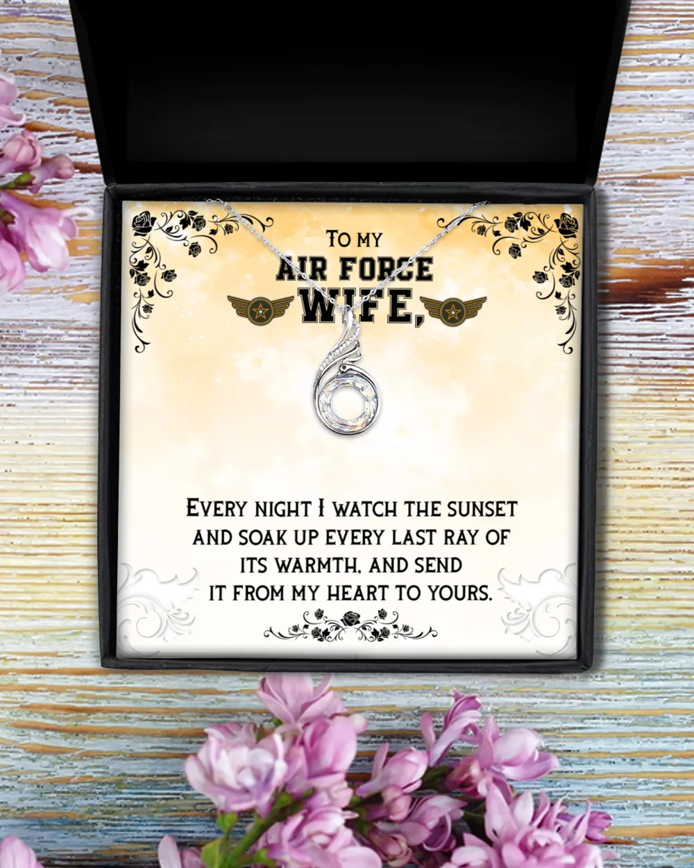 To My Air Force Wife - Gift From Husband With Message Card