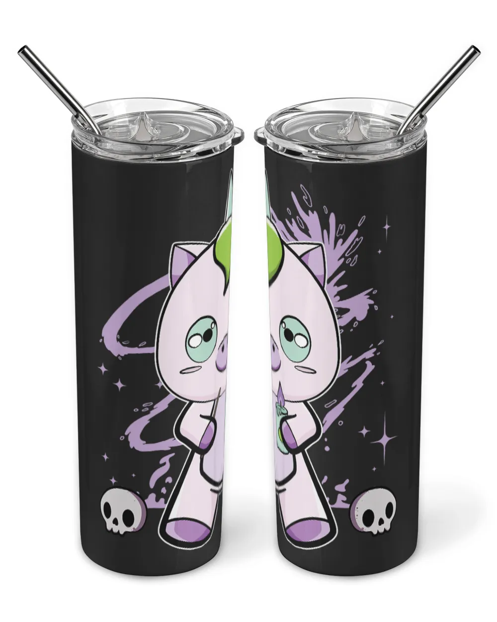 Unicorns With Candle Pastel Goth