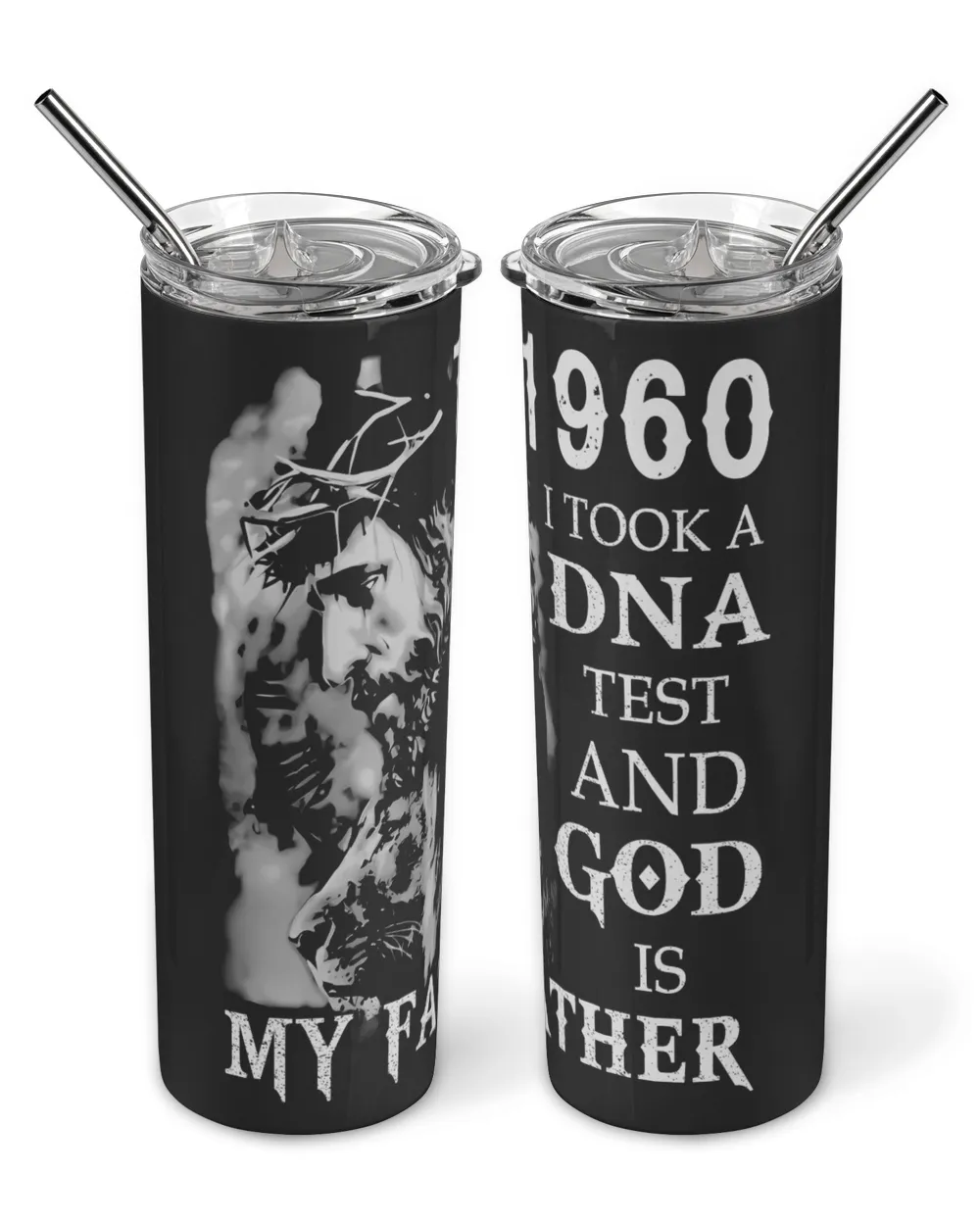 1960 USA71 Skinny Tumbler black 20oz