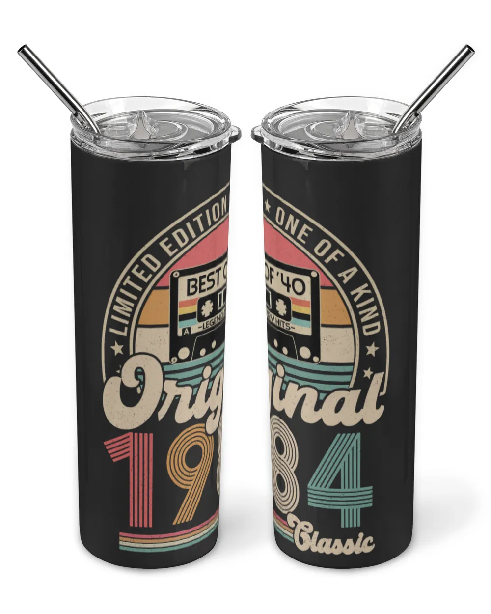 Limited Edition 1984 Classic USA65 Skinny Tumbler black 20oz
