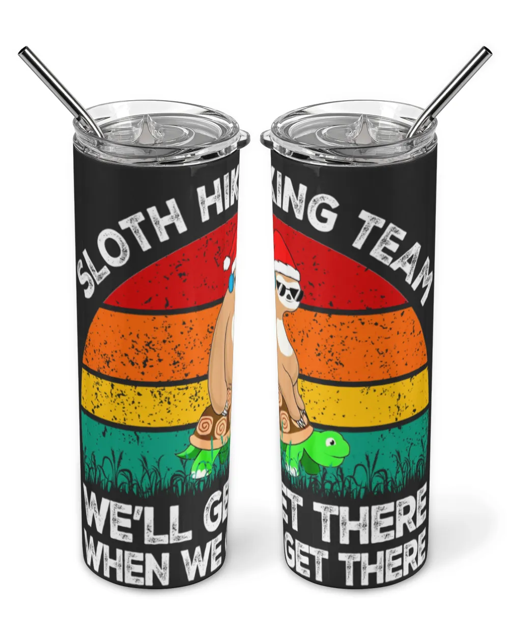 Hiking ( Hiking Trails ) - Sloth Hiking Team We'll Get There When We Get There Funny Christmas Mug