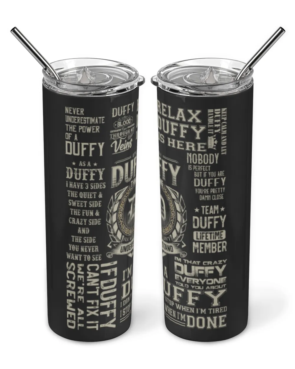 Fbus01481 Duffy H45 Skinny Tumbler black 20oz