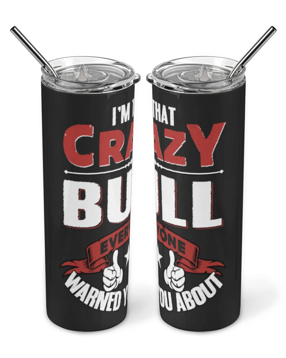 Fbus00383 Bull H55 Skinny Tumbler black 20oz