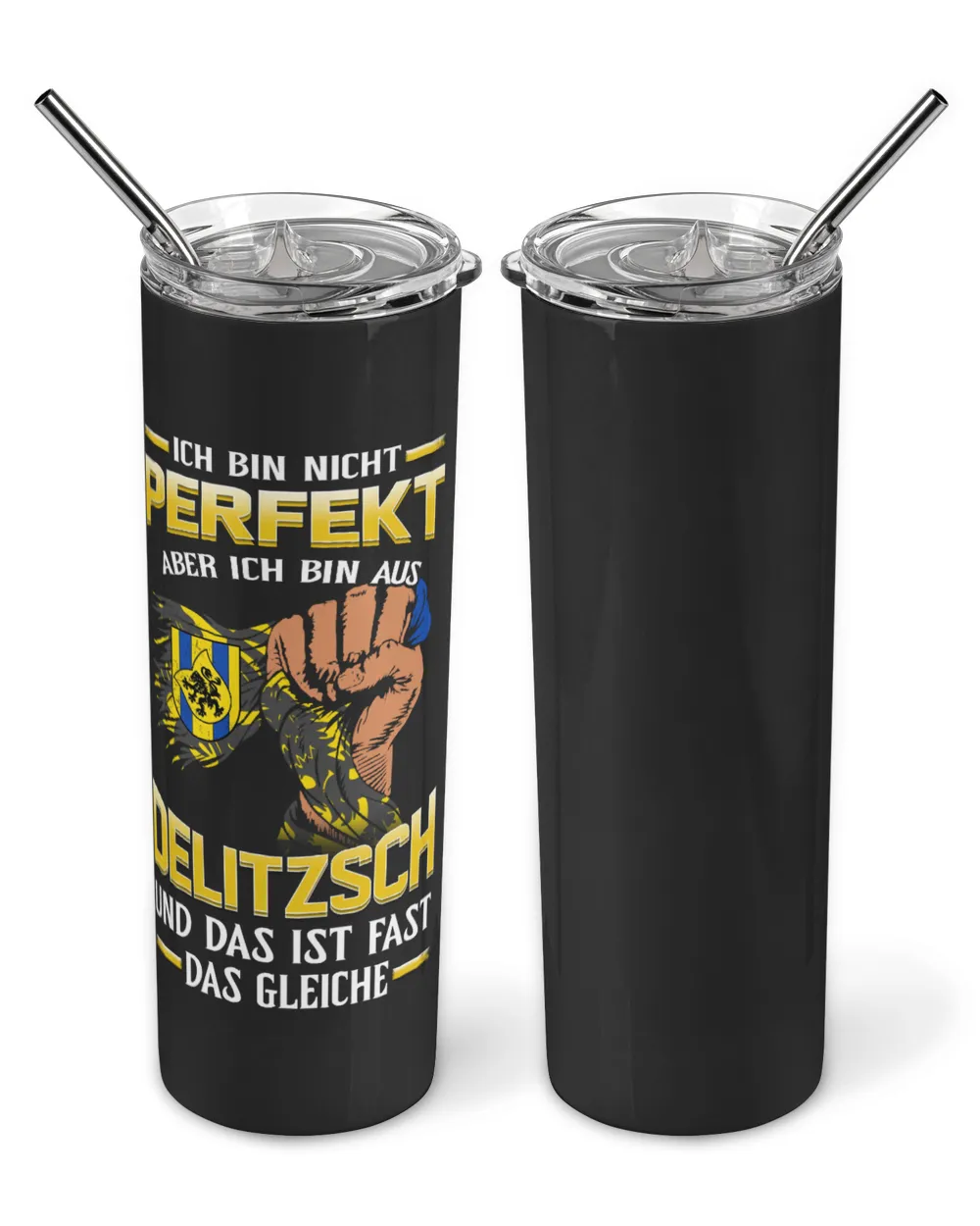 Sachsen-DELITZSCH Skinny Tumbler black 20oz