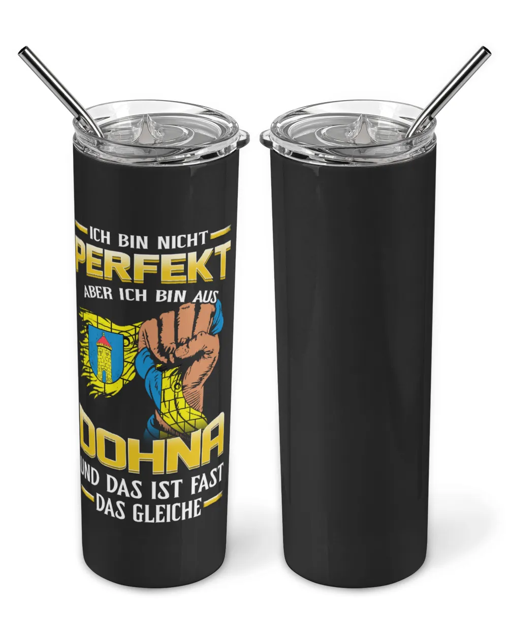 Sachsen-DOHNA Skinny Tumbler black 20oz