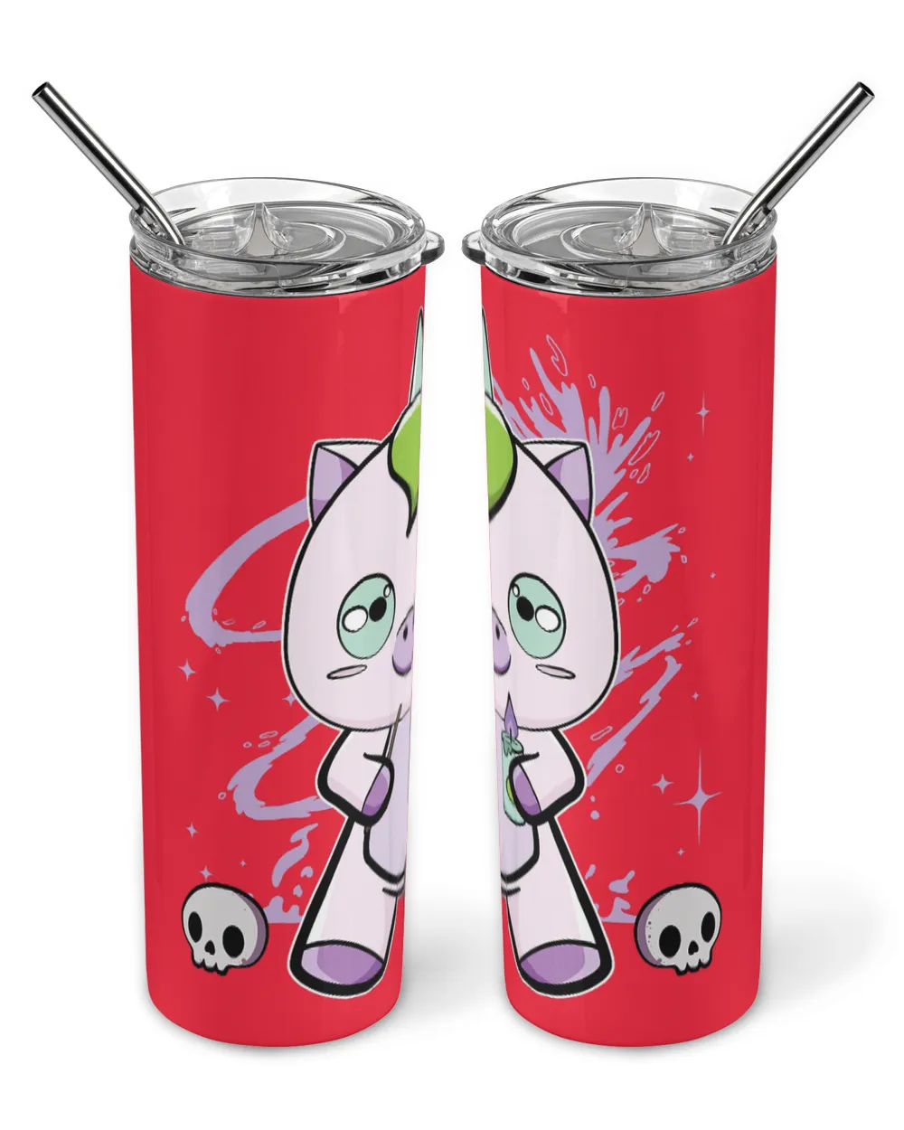 Unicorns With Candle Pastel Goth