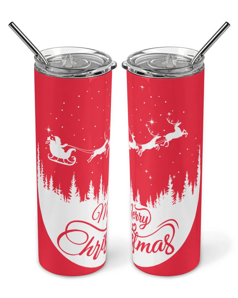 Merry Christmas Svg Winter Skinny Tumbler