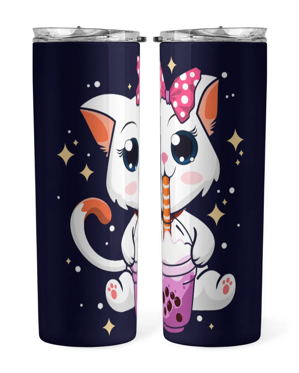 Cat Paws Kawaii Neko Anime Cat Boba Drink Bubble Tea Tapioca