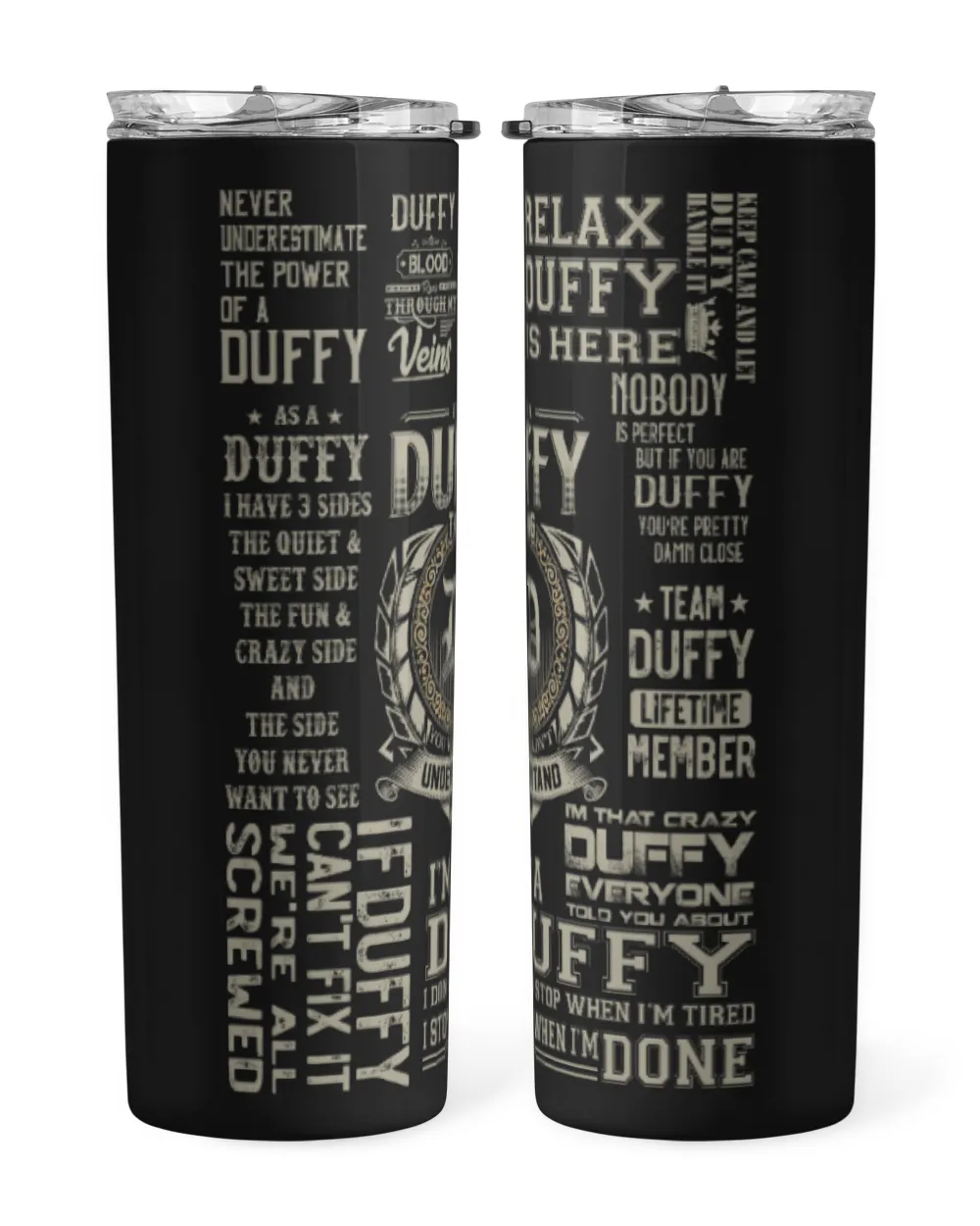 Fbus01481 Duffy H45 Skinny Tumbler black 20oz