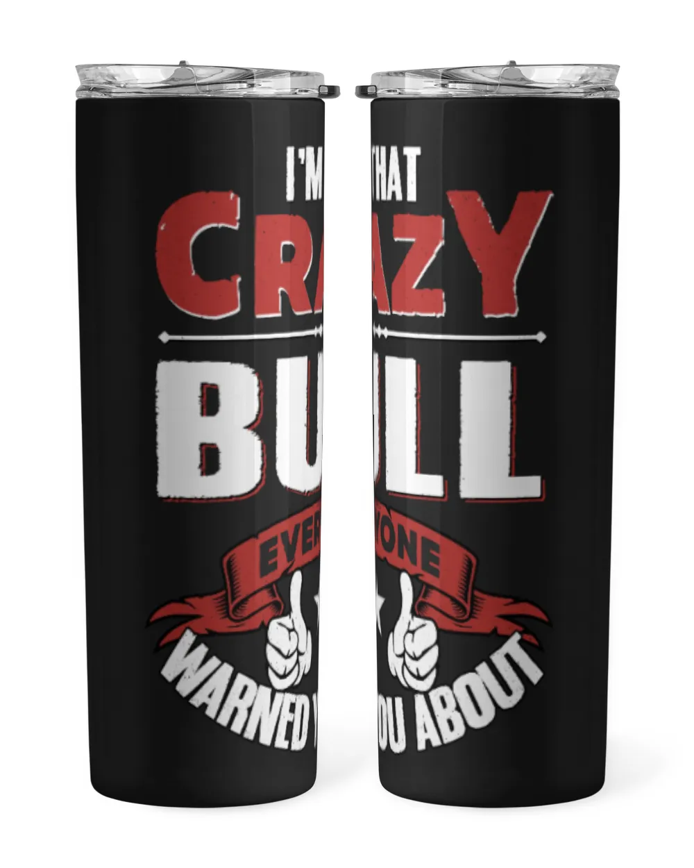 Fbus00383 Bull H55 Skinny Tumbler black 20oz