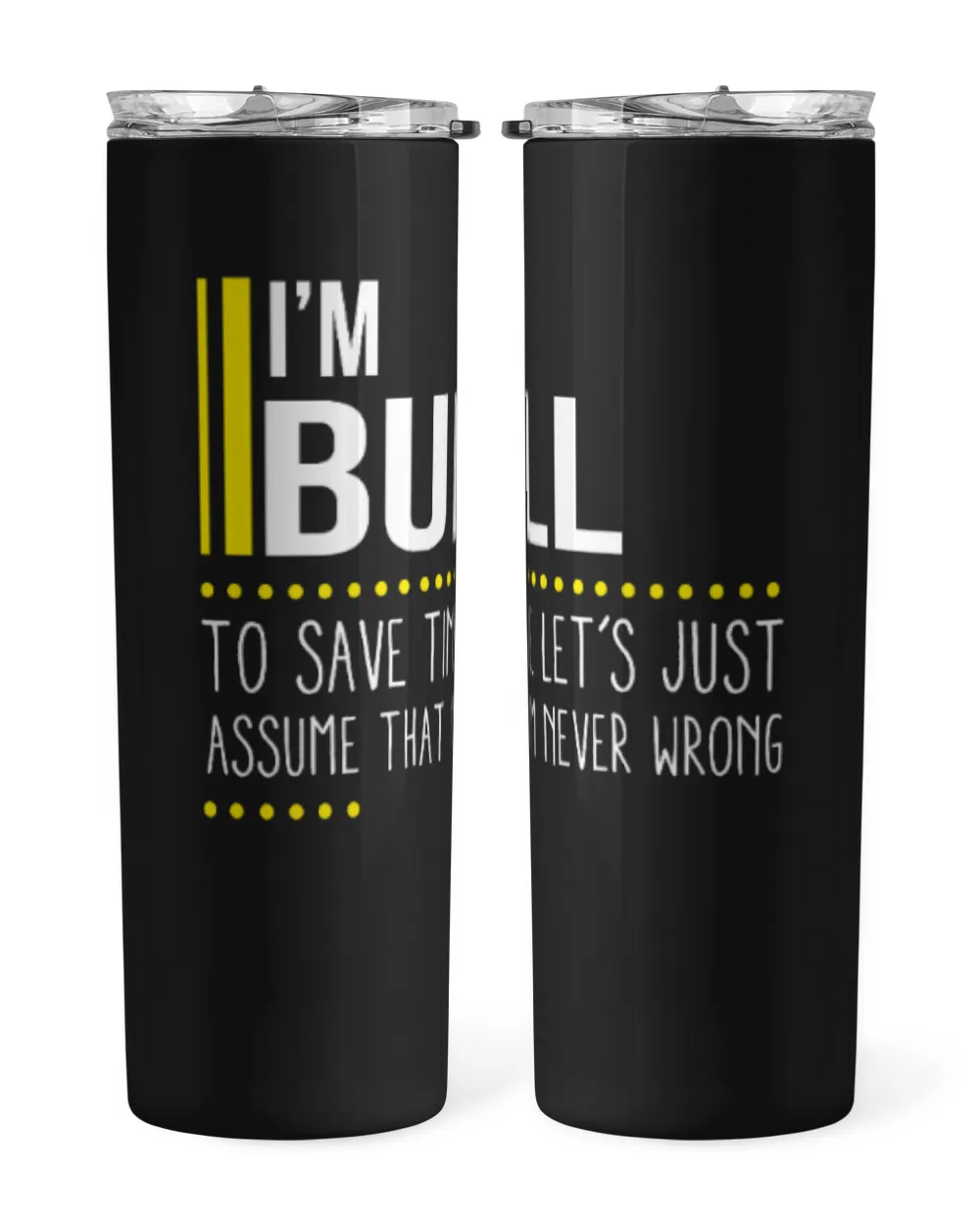 Fbus00383 Bull H41 Skinny Tumbler black 20oz