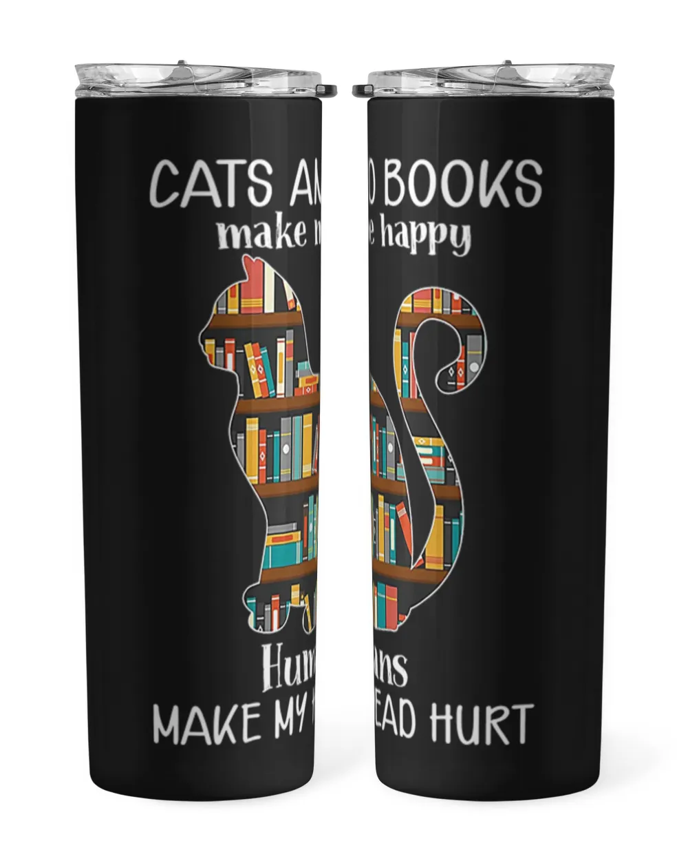 Cats And Books Cats and Books Make Me Happy Vintage Cat Book Reading Gift  Lorelaimorris
