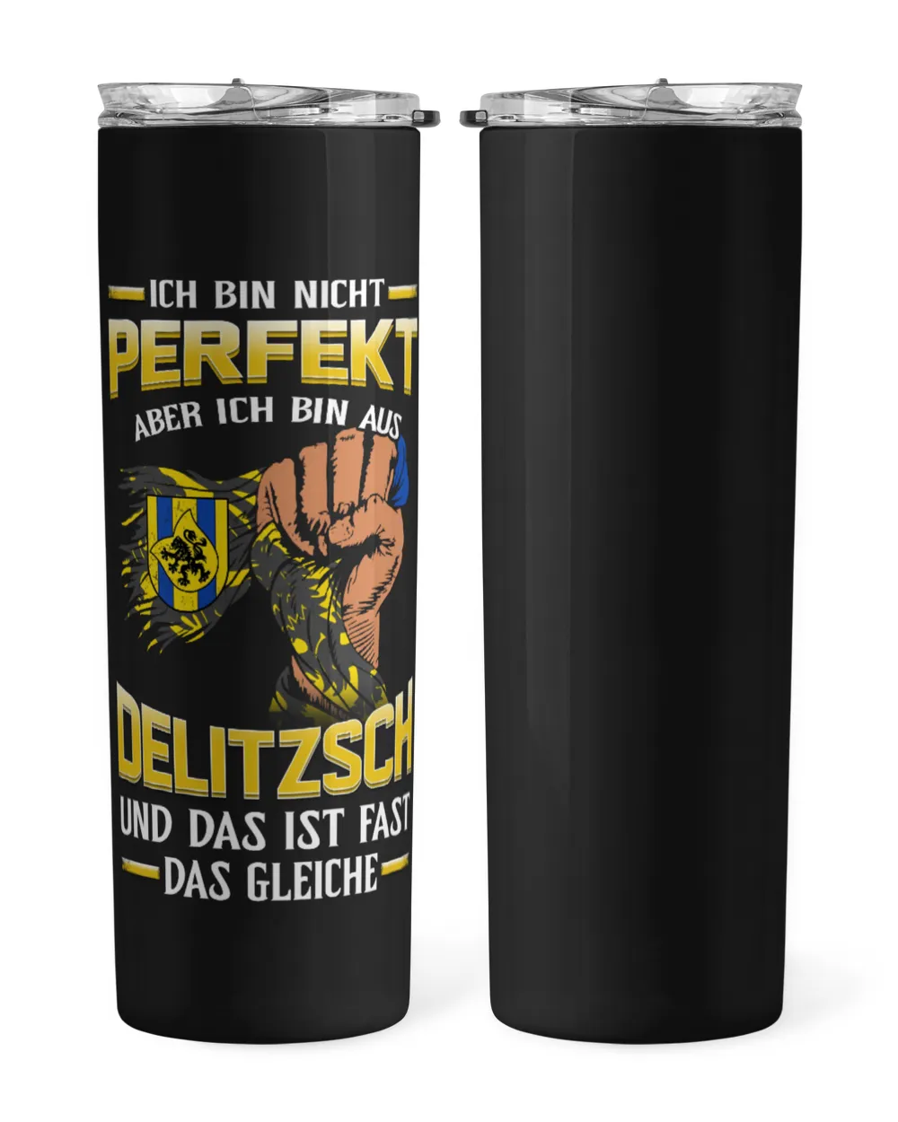 Sachsen-DELITZSCH Skinny Tumbler black 20oz