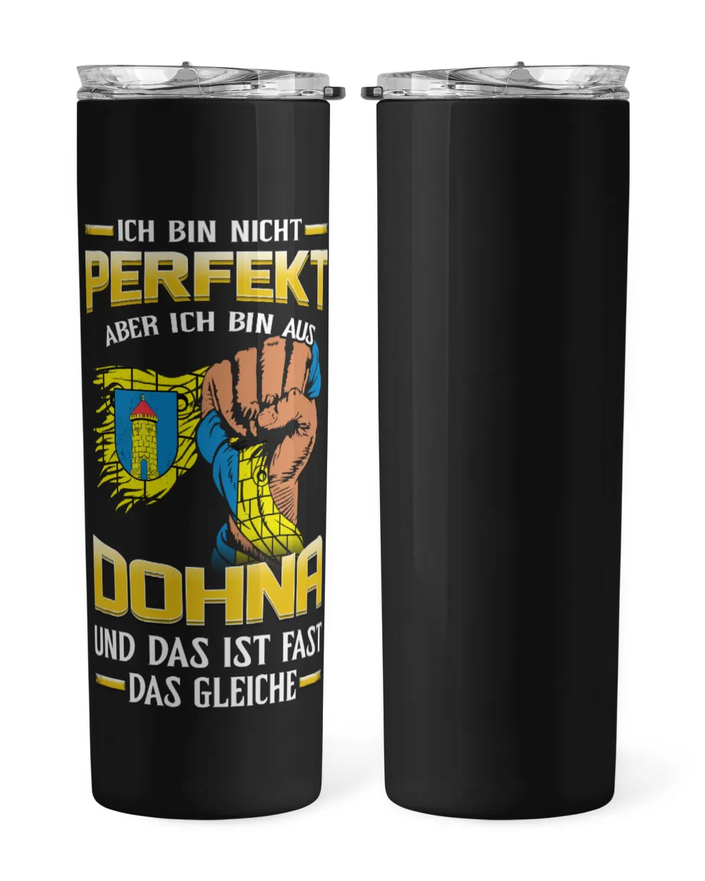 Sachsen-DOHNA Skinny Tumbler black 20oz