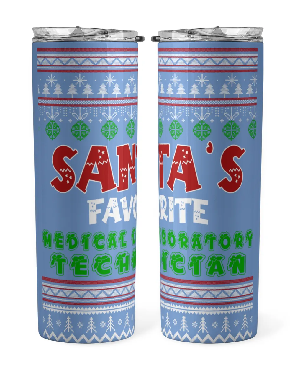 Santa Favorite Medical Laboratory Technician Wine Tumbler (12 oz)