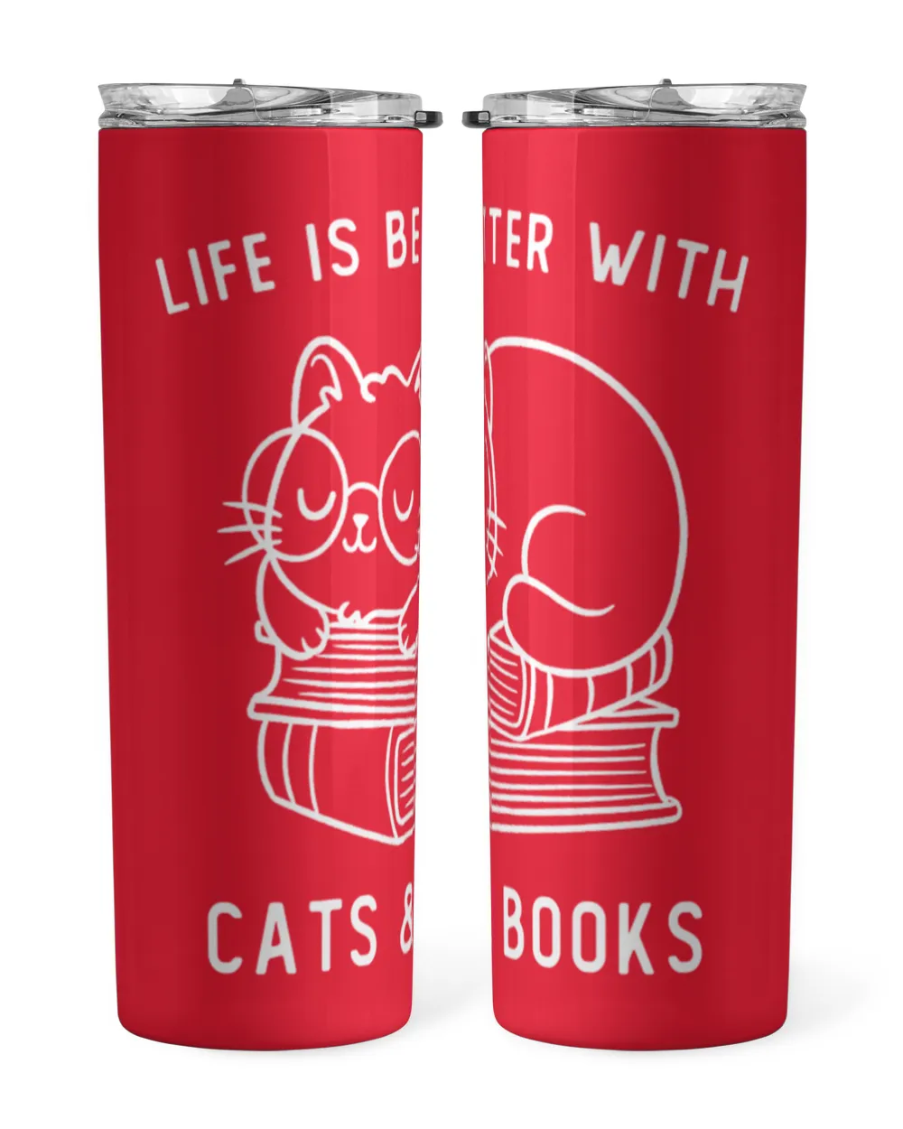 Cats And Books Life Is Better With Cats & Books Funny Cute Gift  koalastudio