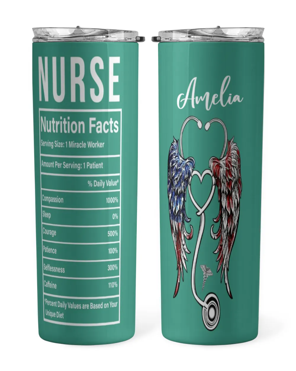 Personalized Custom Nurse Facts Tumbler