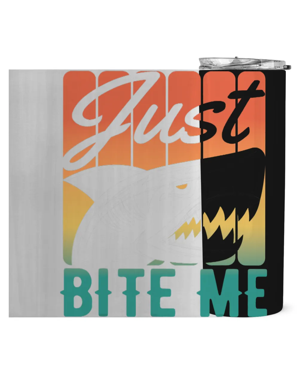 Shark Lover Retro Just Bite Me 2Funny Vintage Fishing Shark Lover 21