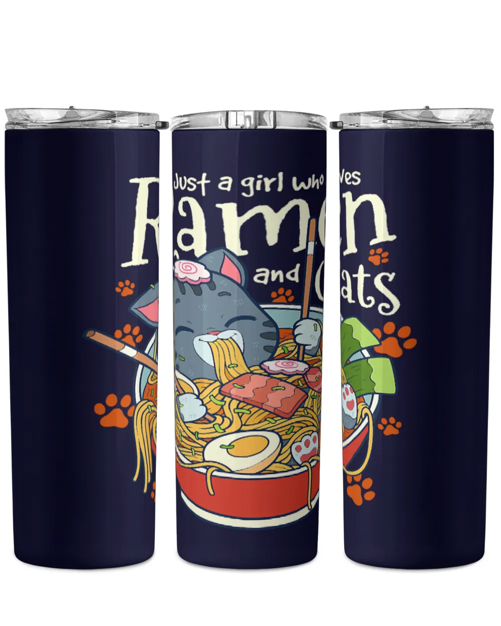 Cat Paws Kawaii Cute Anime Cat Girl Otaku Japanese Ramen Noodles Gift 223
