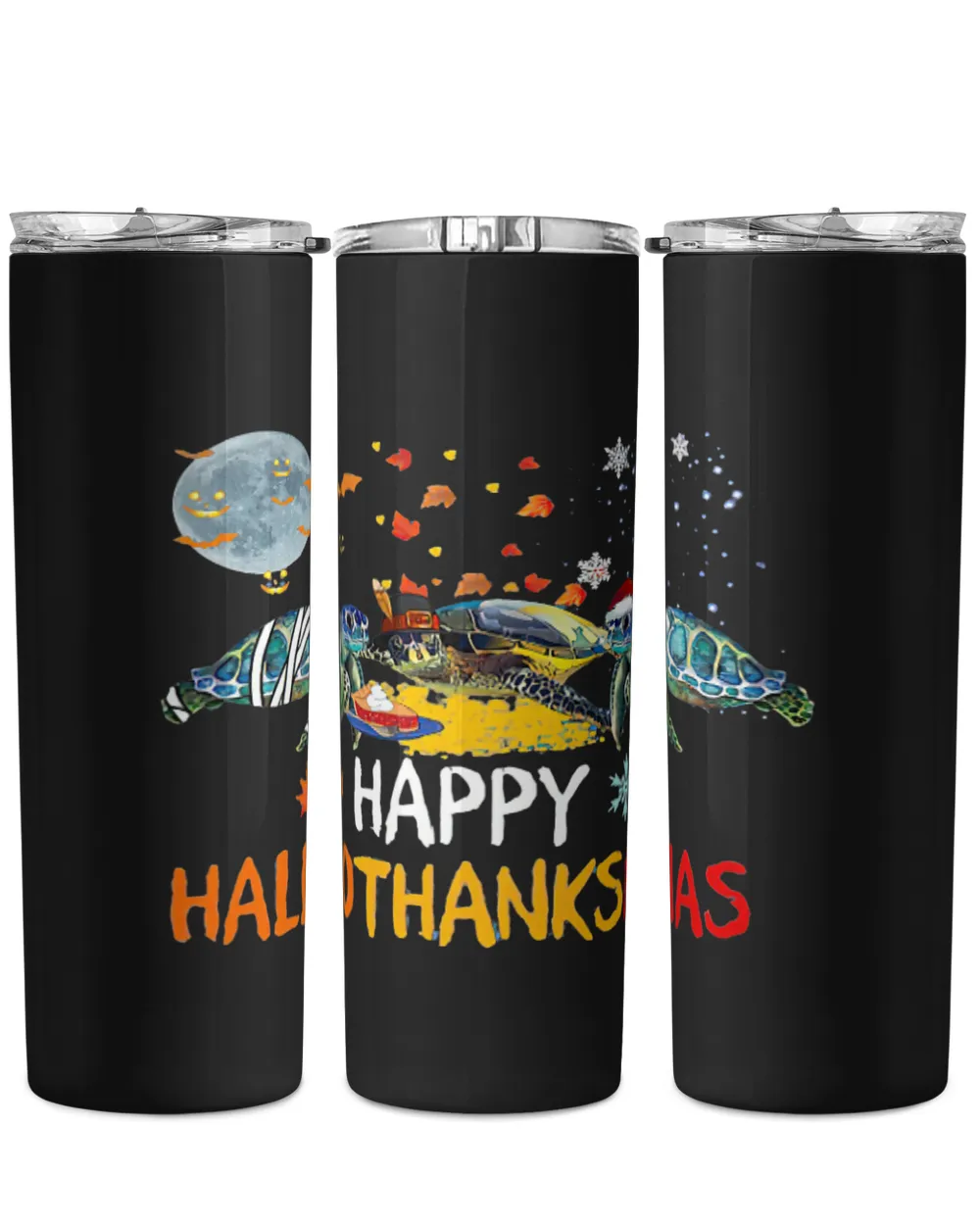 Turtle Lover Halloween Happy HalloThanksMas Thanksgiving Christmas
