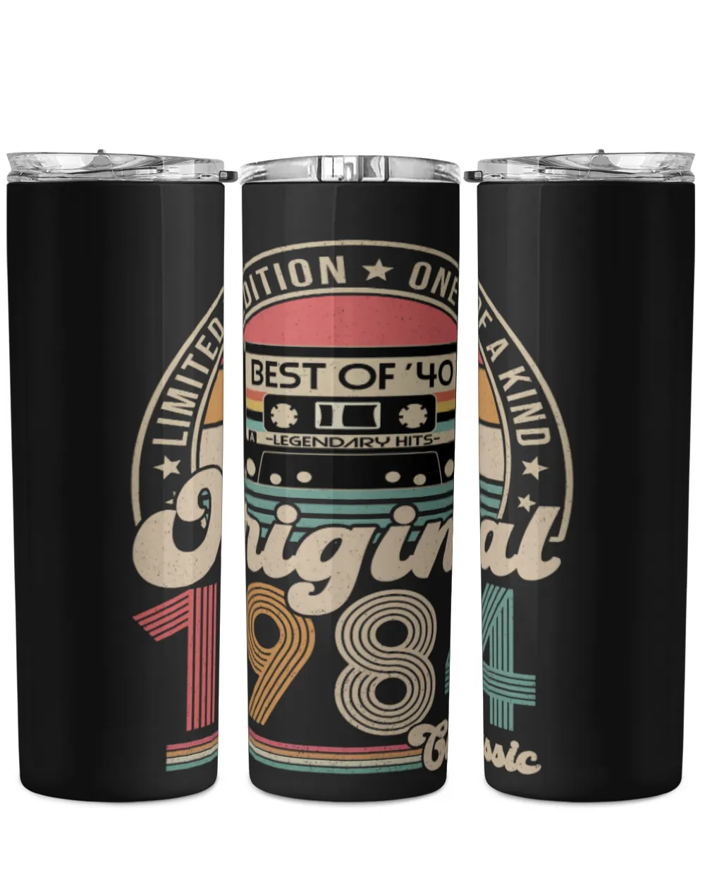 Limited Edition 1984 Classic USA65 Skinny Tumbler black 20oz