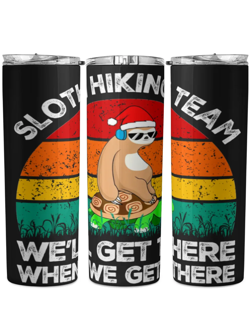 Hiking ( Hiking Trails ) - Sloth Hiking Team We'll Get There When We Get There Funny Christmas Mug