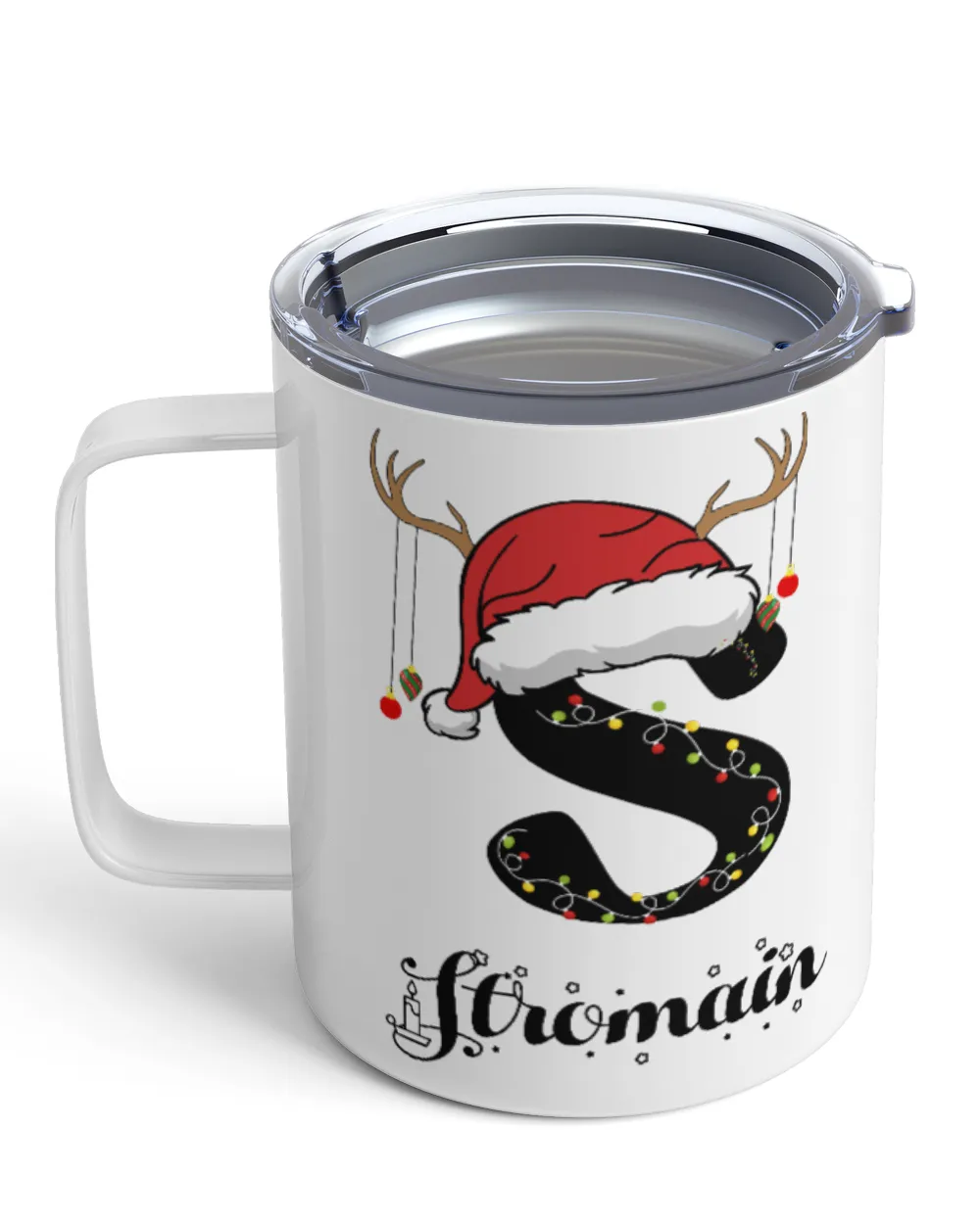 STROMAIN Christmas Insulated Mug white 10oz