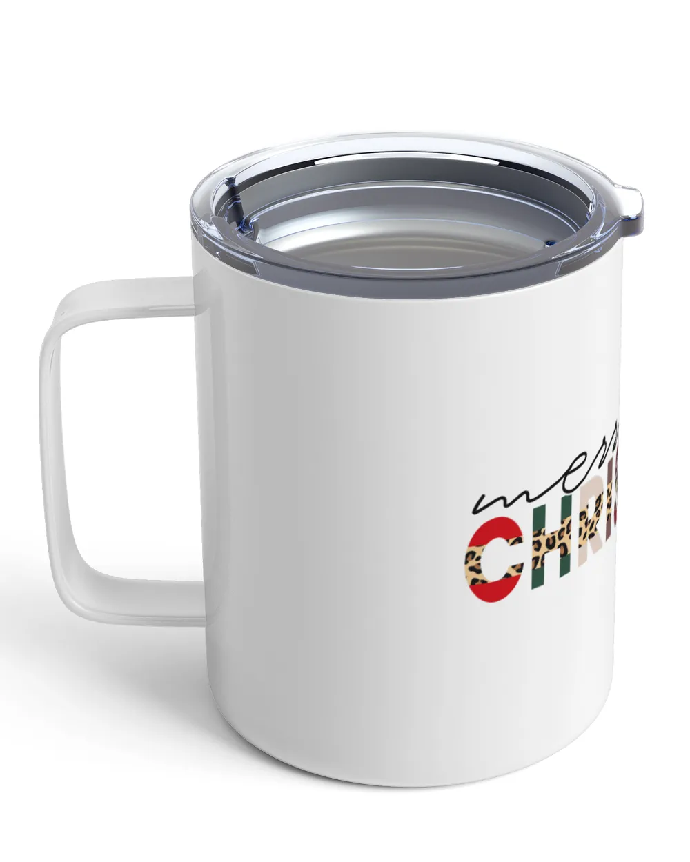 Merry Christmas Insulated Mug Insulated Mug white 10oz