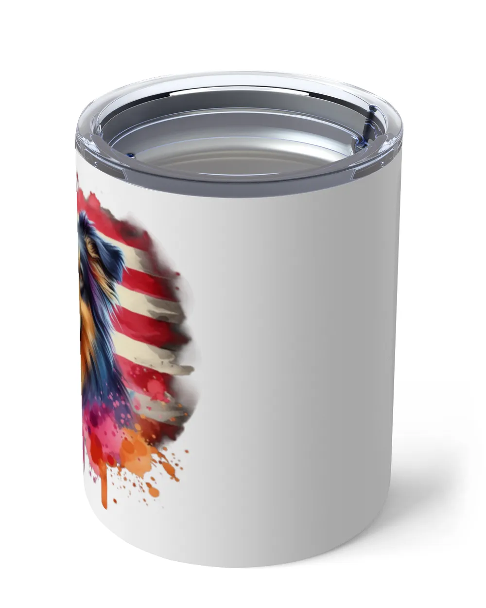 Rough Collie Insulated Mug white 10oz
