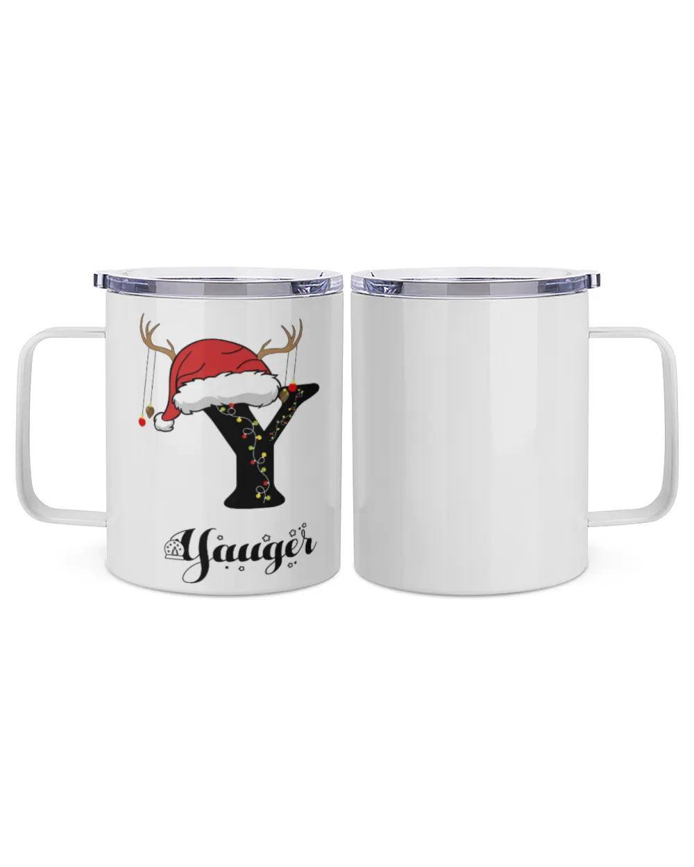 YAUGER Christmas Insulated Mug white 10oz