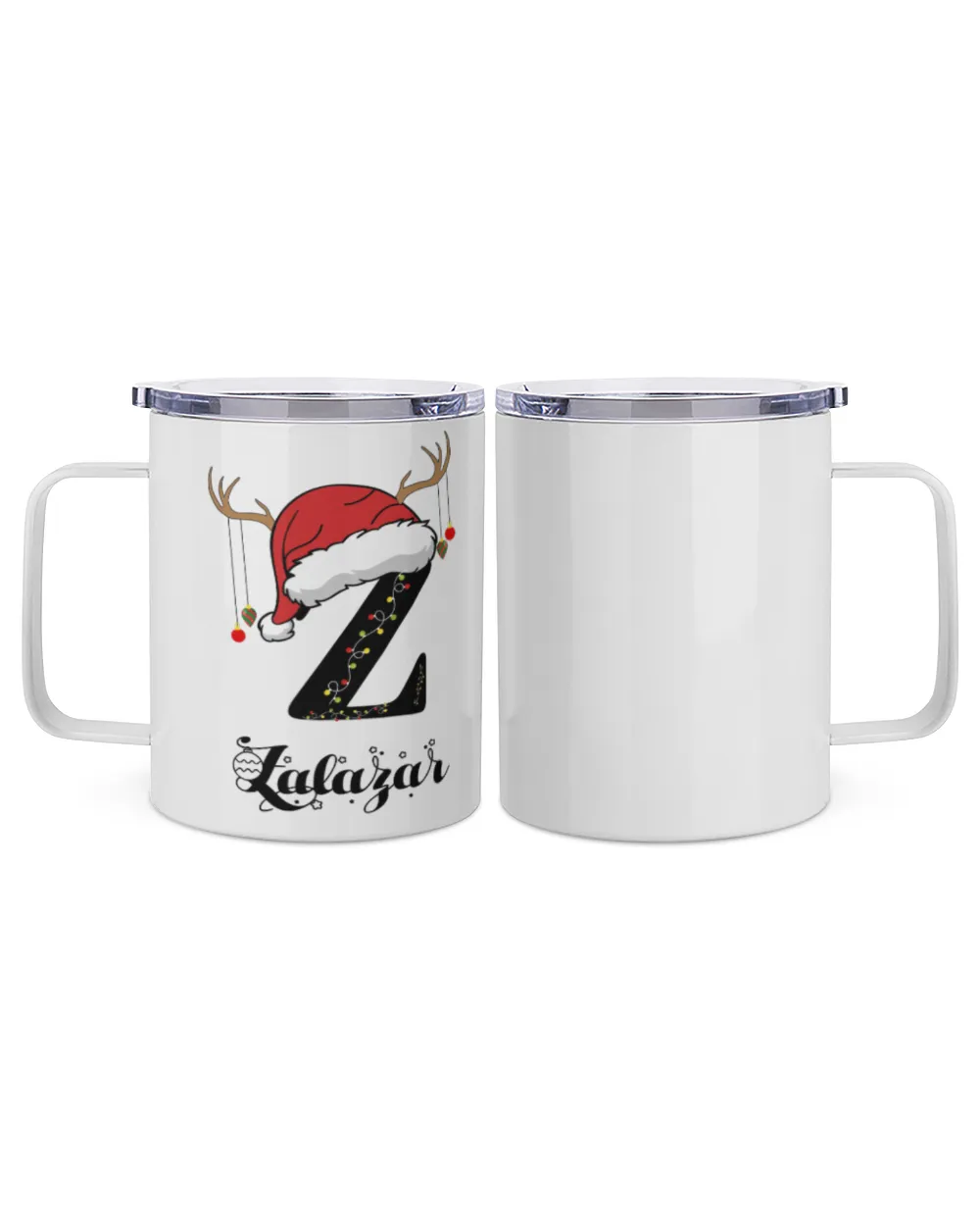 ZALAZAR Christmas Insulated Mug white 10oz