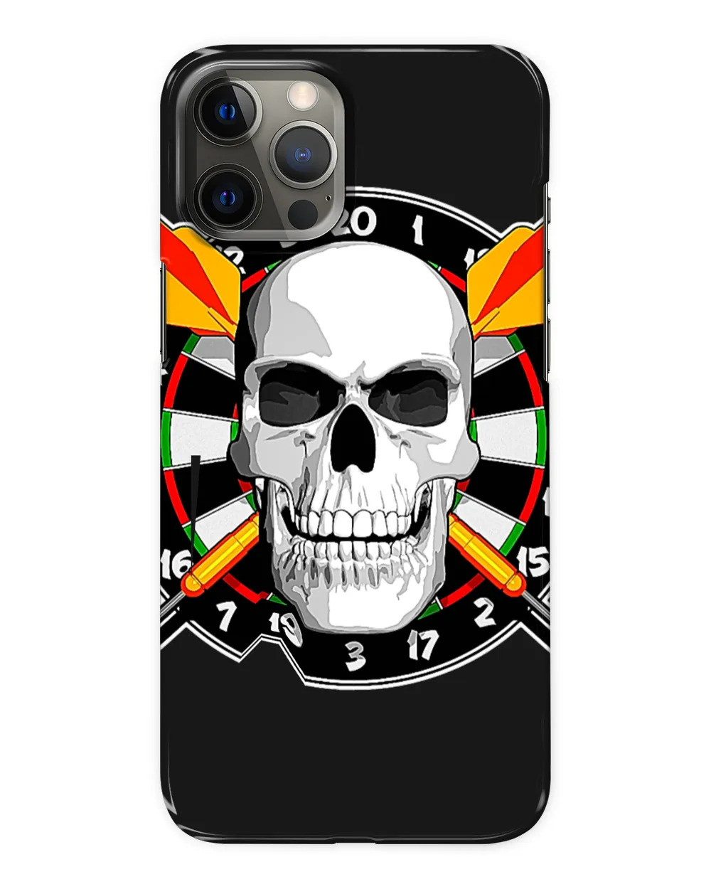 Darts 2With Skull and Dartboard