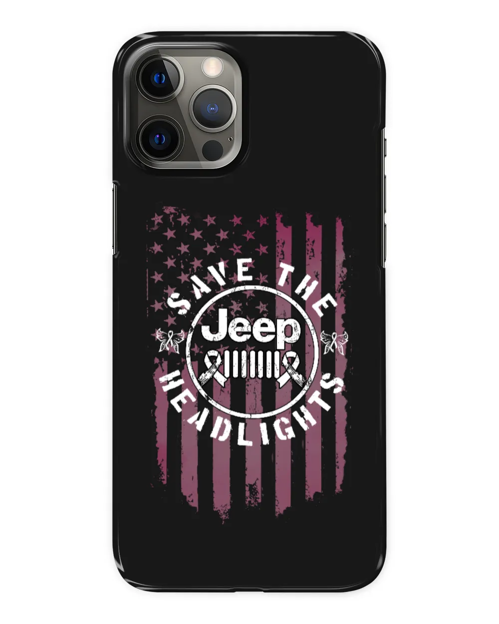 Breast Cancer Jeep Save the Headlights Flag Cancer Survivor