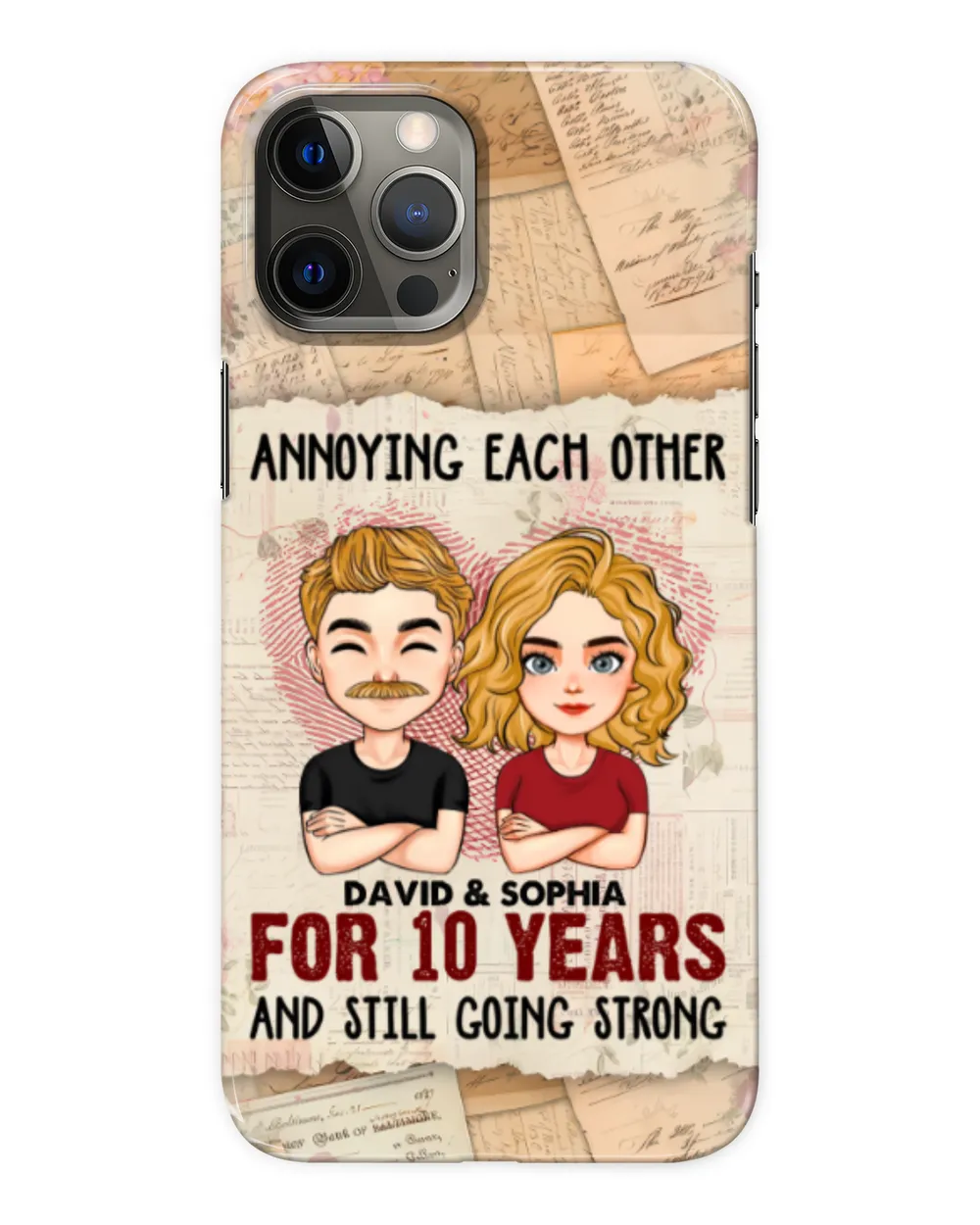 We're Going Strong - Personalized Clear Phone Case, Gifts for Wife, Gift idea for Wife