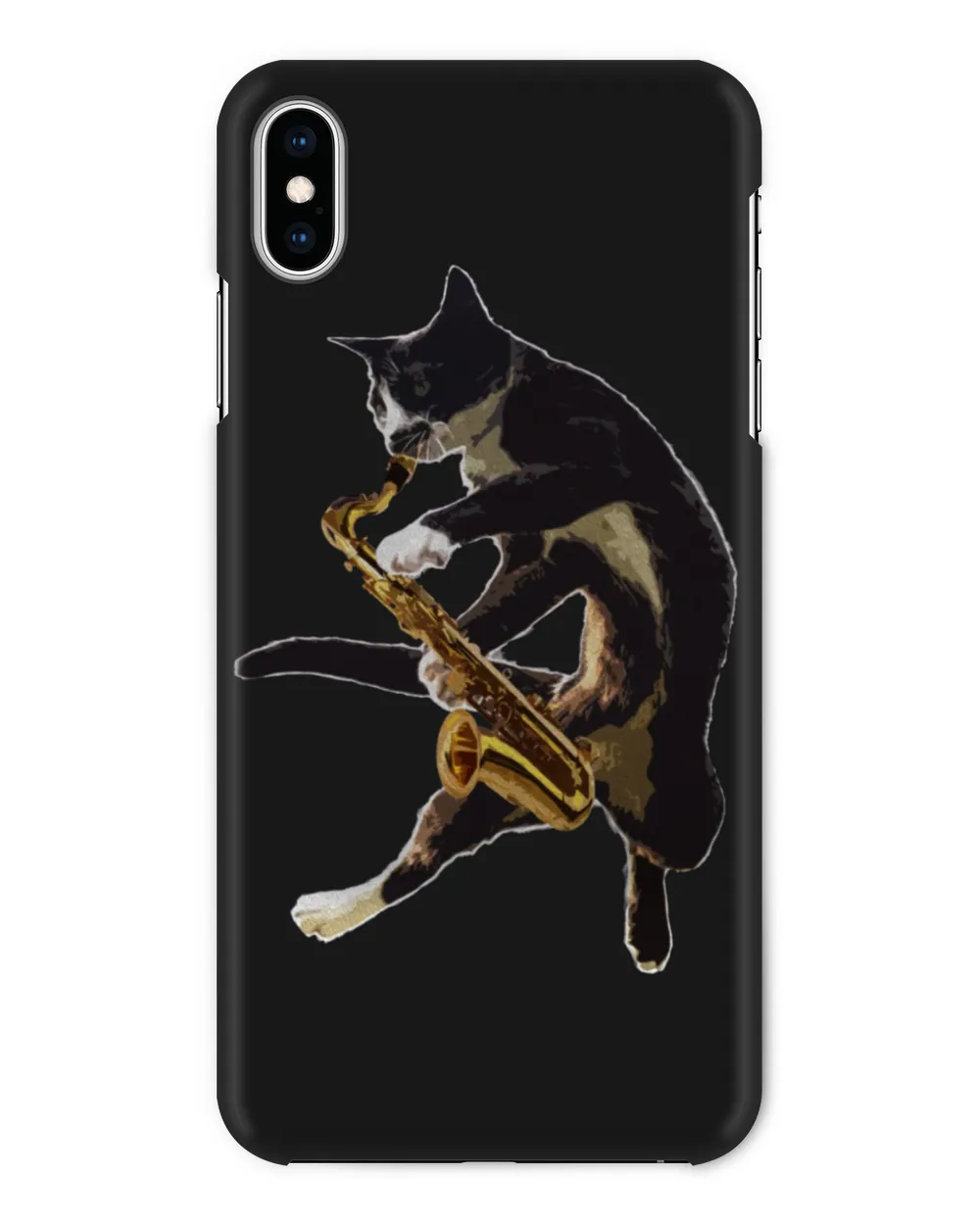 Cat with Saxophone