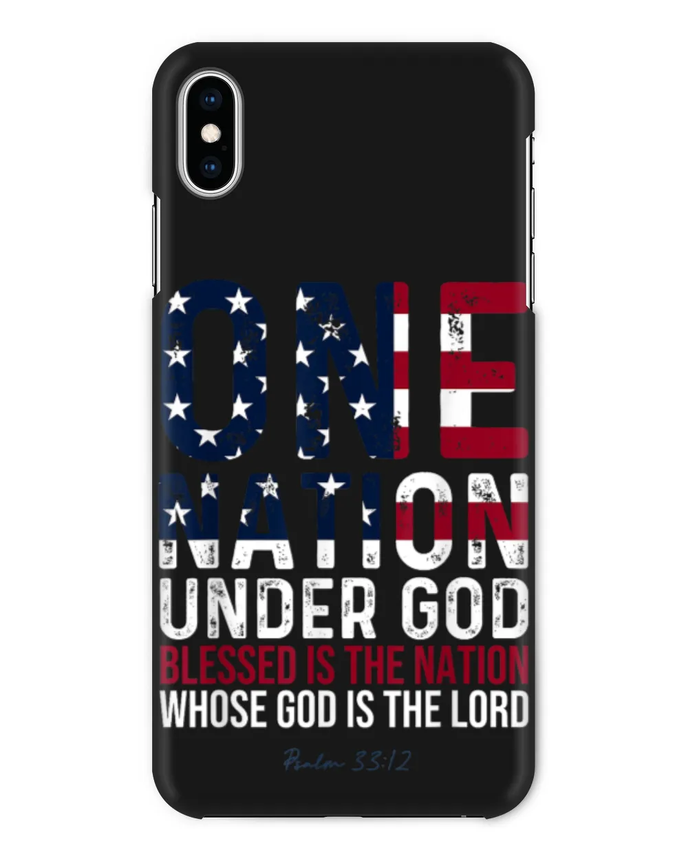 USA Flag Patriotic Religious Christian USA Nation Under God