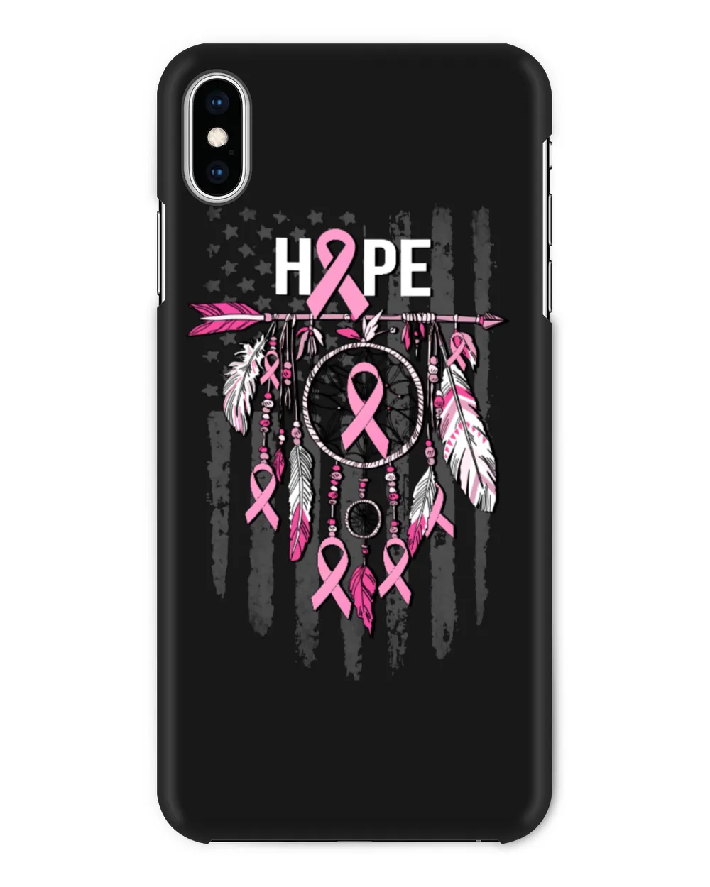 Breast Cancer Arrow Hope Flag Cancer Survivor