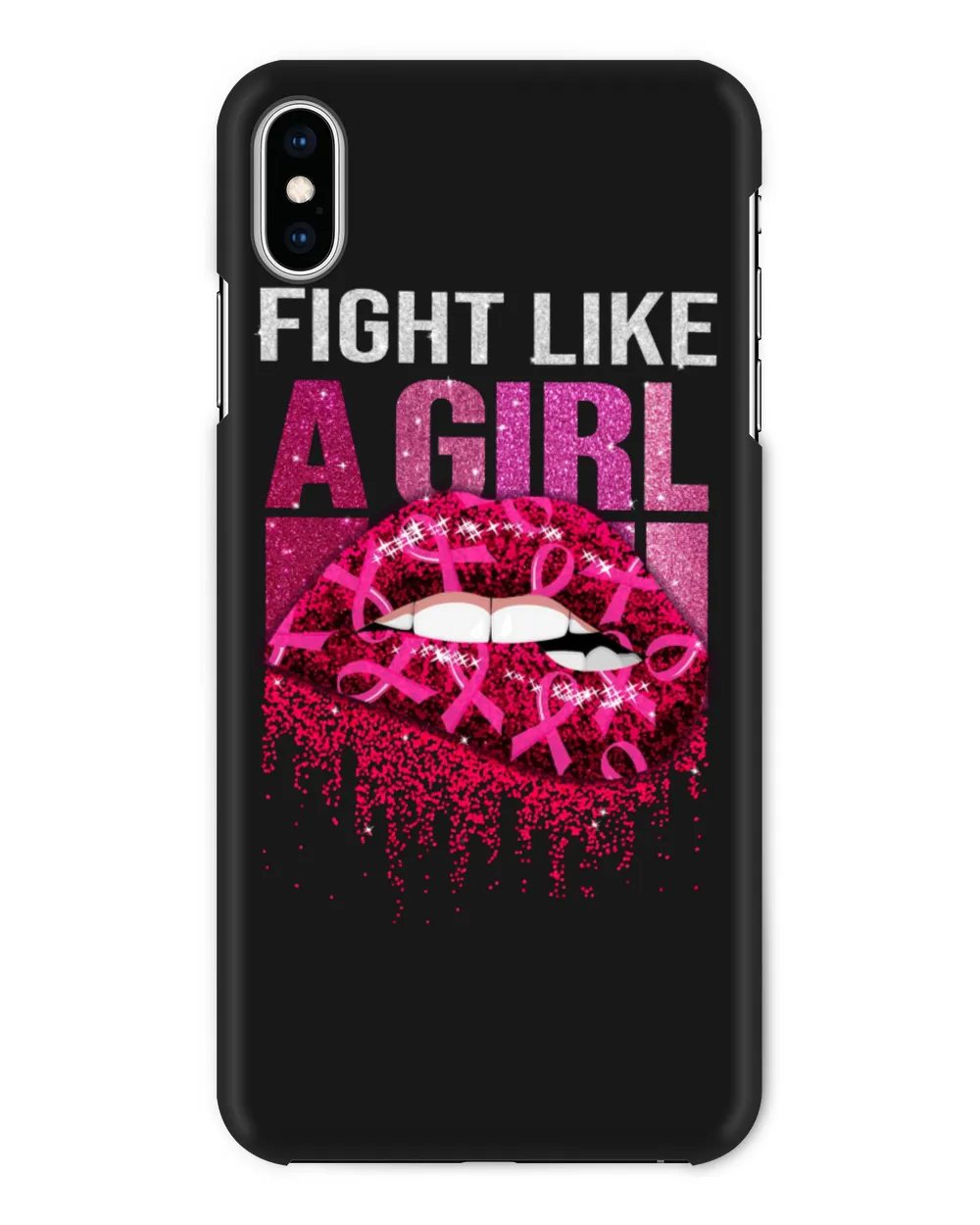 Breast Cancer Lip Fight Like A Girl Cancer Survivor