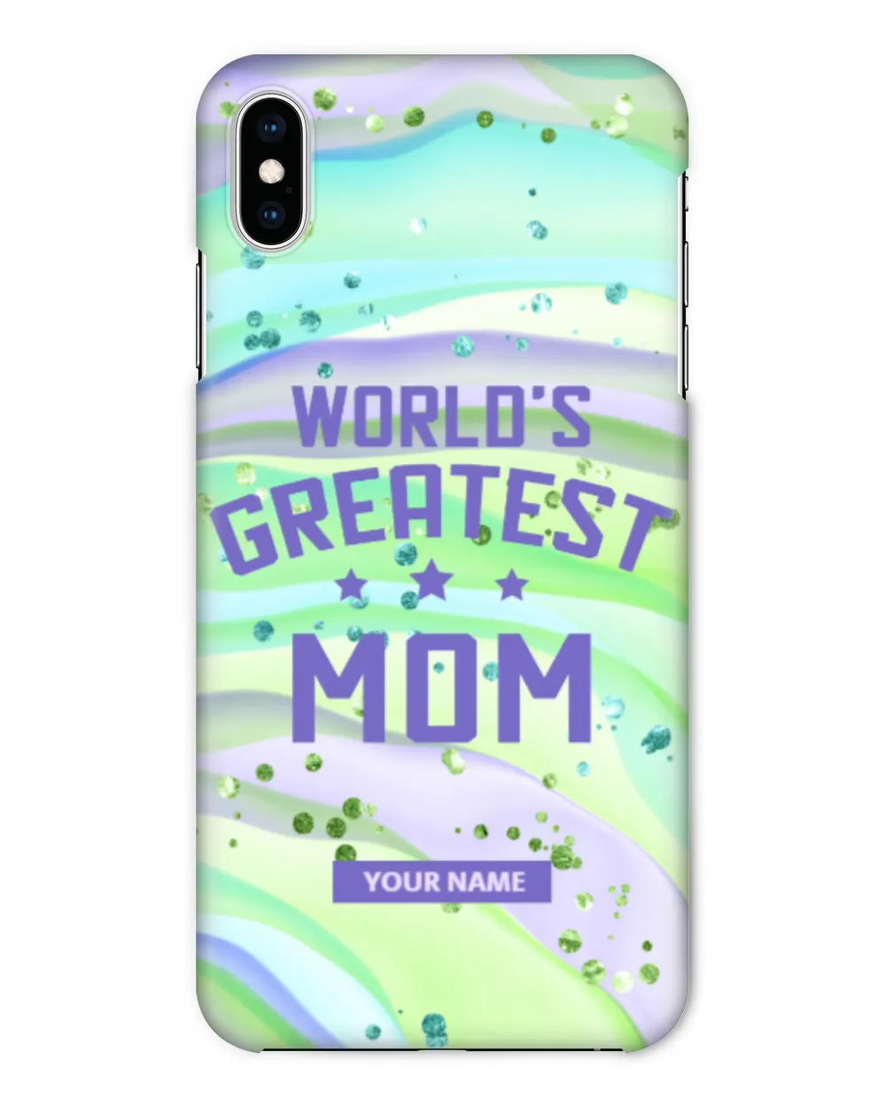 World's Greatest Mom Mother's Day Green Glitter Case-Mate iPhone Case, Gifts For Mom, Gifts For Mom, Mother's Day Gift