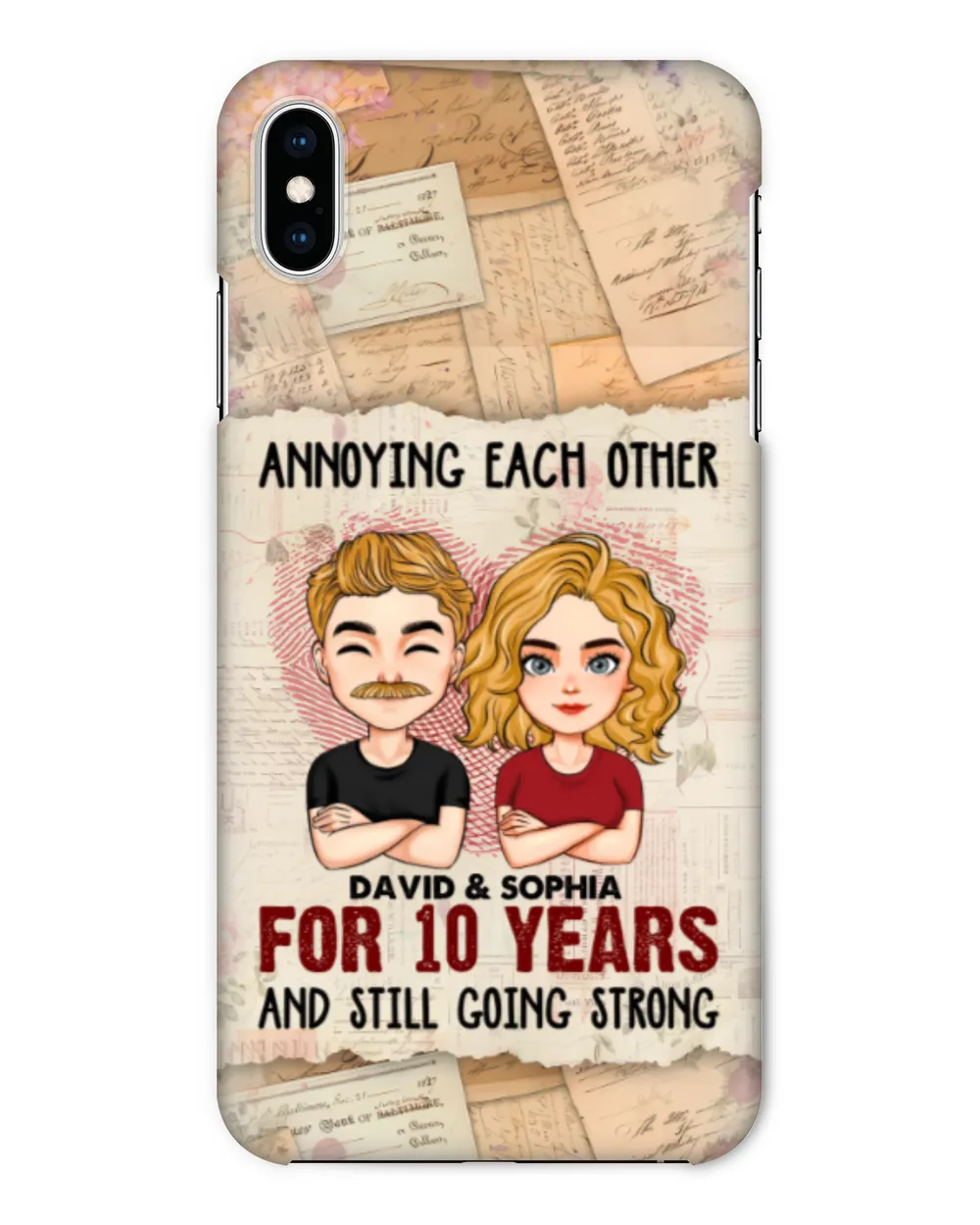 We're Going Strong - Personalized Clear Phone Case, Gifts for Wife, Gift idea for Wife